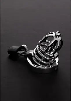 Shots Steel Chastity Cage 45mm - Durable Stainless Steel Locking System