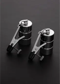 Sinner Gear Adjustable Nipple Clamps with Interchangeable Weights Set
