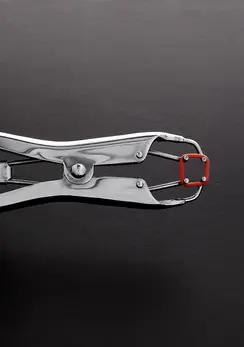 Mystim Precision Adjustable Pressure Pliers for Sensory Play, Silver
