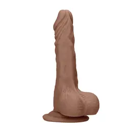 Alive Dong Model 25 cm TPE sa Vakuumskom Čašicom i Bazom sa Testisima