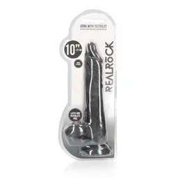 HUMAN SKIN Dong 25 cm TPE Model with Testicles & Suction Cup Base
