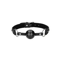 EasyToys Diamond Series Podesivi prozračni kuglasti gag sa crnom trakom