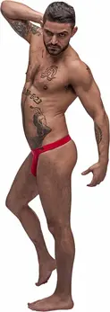 Male Power Pure Comfort Modal Bong Thong S/M Red Comfort Fit
