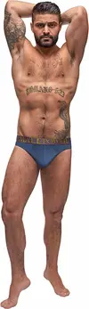 Male Power Avant-Garde Enhancer Thong S/M Antique Blue Comfort Fit