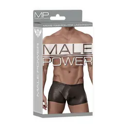 Male Power Black Cobra Mini Short XL Comfort Fit Snakeskin
