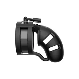 Mancage Model 18 Silikonski uređaj čednosti sa split kaišem 9 cm Crna