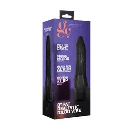 GC Vibrating Intimate Device 20cm TPE Multispeed Ribbed Base