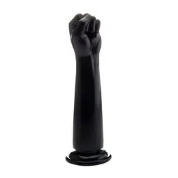 Fist It Power Fist Black 32.5cm - Large Anatomical Model Rubber