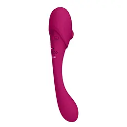Mirai dvostrani savitljivi silikonski vibrator sa 3 motora, vodootporan, roze