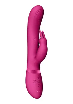 VIVE VIVE045 Dual Pulse-Wave zeka intimni masažer roze silikon
