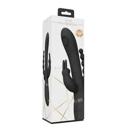 VIVE Rini Pulse Wave Dual-Engine Intimate Wand Black, Multi-Attachment