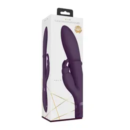 VIVE Halo Intimni Prsten Rabbit Vibrator, Ljubičasti, Punjiv, Vodootporan