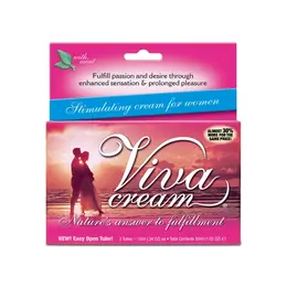 Viva Cream Arousal Gel Triple Pack - Mint Sensation, Sugar-Free, 3 x 5 ml