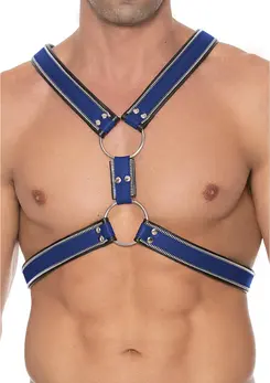 Z Series Scottish Harness S/M by ZADO - Adjustable Leather with Steel Zippers