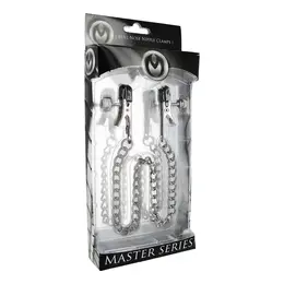 Oxballs Ox Bull Nose Adjustable Chain Clamps Silver 16in Steel-Vinyl