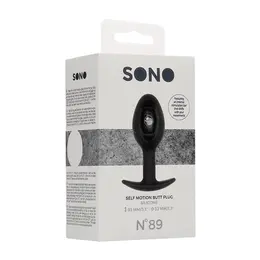 SONO No.89 silikonski čep sa kinetičkom kuglom, 8.3 cm, crna