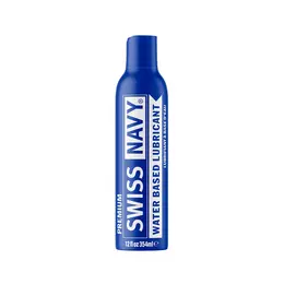 Swiss Navy Premium Water-Based Lubricant 354ml - Leak-Proof Dispenser