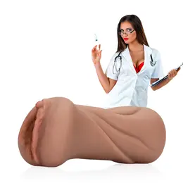 Nurse Intimni Rukav Model - Tan, Realistični TPR, Vodootporan
