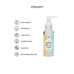 S-Line Squirt Me All Over Lubrikant na Vodenoj Bazi 100ml - Neutralna Formula