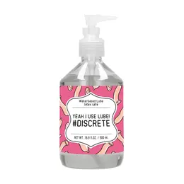 S-Line Discrete Water-Based Lubricant 500 ml - Long-Lasting Formula