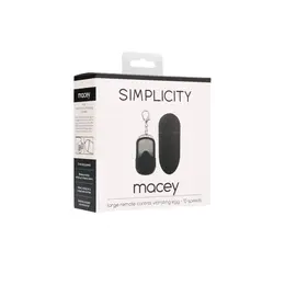 Macey Remote-Controlled Vibrating Egg Intimate Device 10 Modes Black