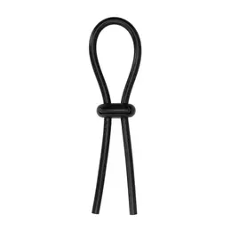 SHOTS Stretch Booster Adjustable Silicone Black Ring System