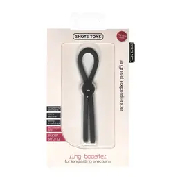 Shots Ring Booster Podesivi Silikonski Comfort Crni Univerzalno Pristajanje