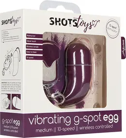 Shots Wireless Intimate Egg Medium 10-Mode Remote Control Purple