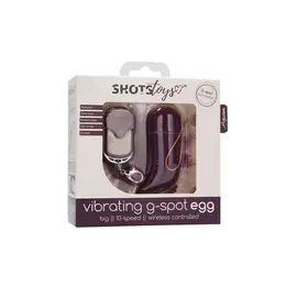 Shots Vibies Wireless Remote Control G-Spot Egg 10 Modes Purple