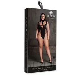 Casmir Cyllene XLVIII plus size bodi sa dolčevicom crni