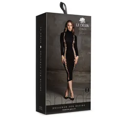 Obsessive Carme XI Haljina sa Visokim Okovratnikom Crna – One Size, S-XL Kroj