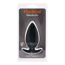 Radical Silicone Intimate Plug Anchor Base Medium Waterproof Black