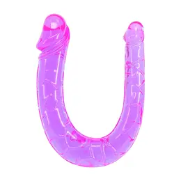 ToyJoy Dvoglavi Fleksibilni Dvostrani Intimni Jelly Model Roze 40 cm