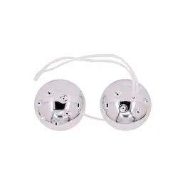 Seven Creations Metal Duo - Double Stainless Steel Kegel Balls 30mm