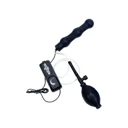 Zeppelin Inflatable Anal Wand with Triple Bead and Vibration Function
