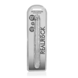 RealRock Crystal Clear Intimni Dvostrani Model 34 cm Providni