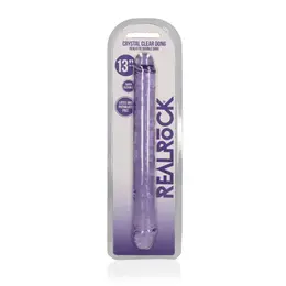 RealRock Crystal Clear Dvostrani Model 34cm - Bez Ftalata, Providni