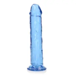 REALROCK Crystal Clear Intimna Mašina 25cm sa Usisnom Bazom Transparentna