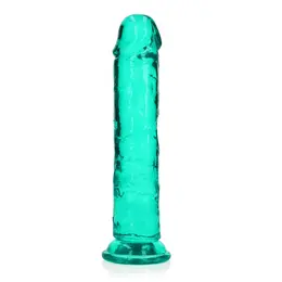 REALROCK Crystal Clear 8-inčni Intimni Model sa Usisnom Čašicom Transparentan