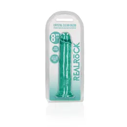 REALROCK Crystal Clear 8-inčni Intimni Model sa Usisnom Čašicom Transparentan