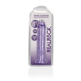 RealRock Crystal Clear Intimni Model 8.7'' sa Usisnom Čašicom Transparentan