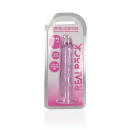 RealRock Crystal Clear 7.9'' Suction Cup Intimate System Transparent