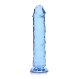 REALROCK Crystal Clear 7.9'' Intimni Model sa Usisnom Bazom Transparentan