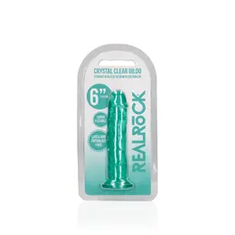 REALROCK Crystal Clear Model 6.1'' Intimate Device with Suction Base