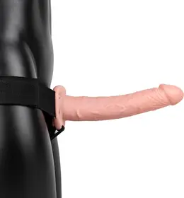 RealRock Vibrating Hollow Strap-On 24.5cm Podesivi Intimni Sistem