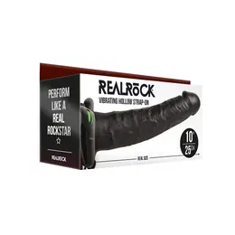RealRock Vibrating Hollow Strap-On 24.5cm Podesivi Sistem Bež