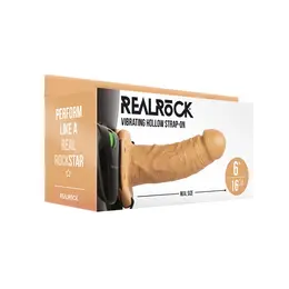RealRock Vibrating Hollow Strap-On 15.5 cm - Podesivi Intimni Sistem