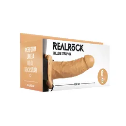 RealRock Hollow Strap-On System 15.5 cm - Adjustable Comfort Fit
