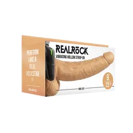 RealRock Vibrantni Šuplji Strap-On Sistem 23 cm sa Podesivim Pojasom