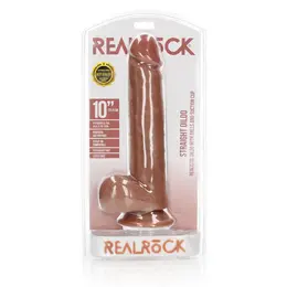 RealRock Model 10 Intimni silikonski sistem sa usisnom bazom 25.5cm Bež